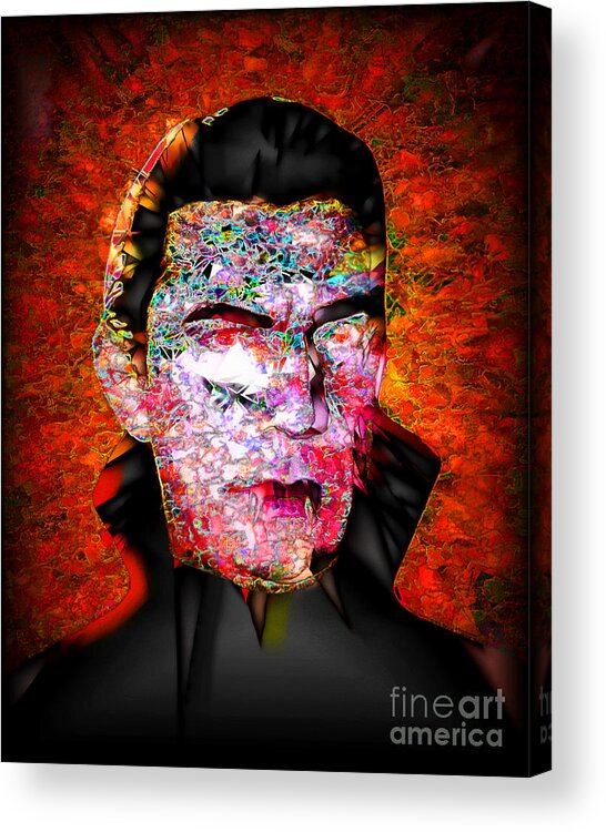 Wingsdomain Acrylic Print featuring the photograph Dracula The Vampire 20170415 by Wingsdomain Art and Photography