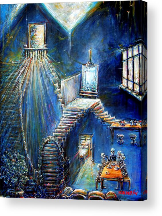 Dream House Acrylic Print featuring the painting Dream House by Heather Calderon