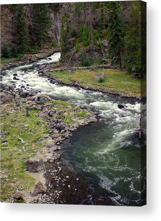 Firehole River Acrylic Print featuring the photograph Firehole River 2 by Marty Koch