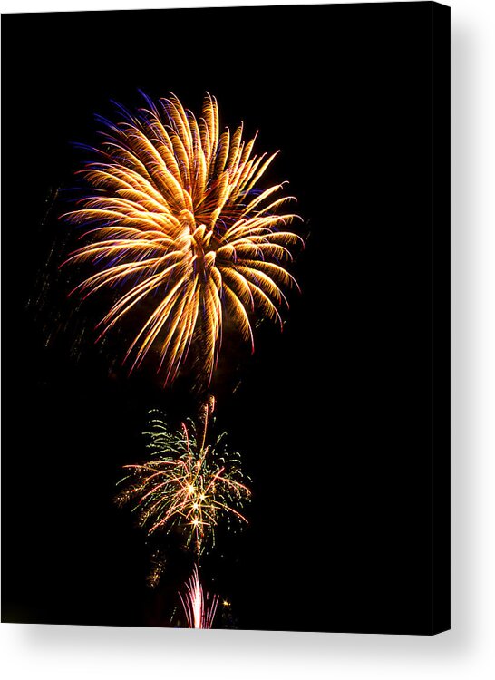 Firework Acrylic Print featuring the photograph Fireworks 4 by Bill Barber
