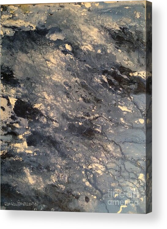 Abstract Acrylic Print featuring the painting Flow by Denise Tomasura