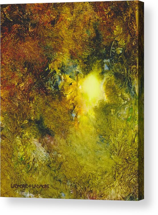 Forest Acrylic Print featuring the painting Forest Light 65 by David Ladmore