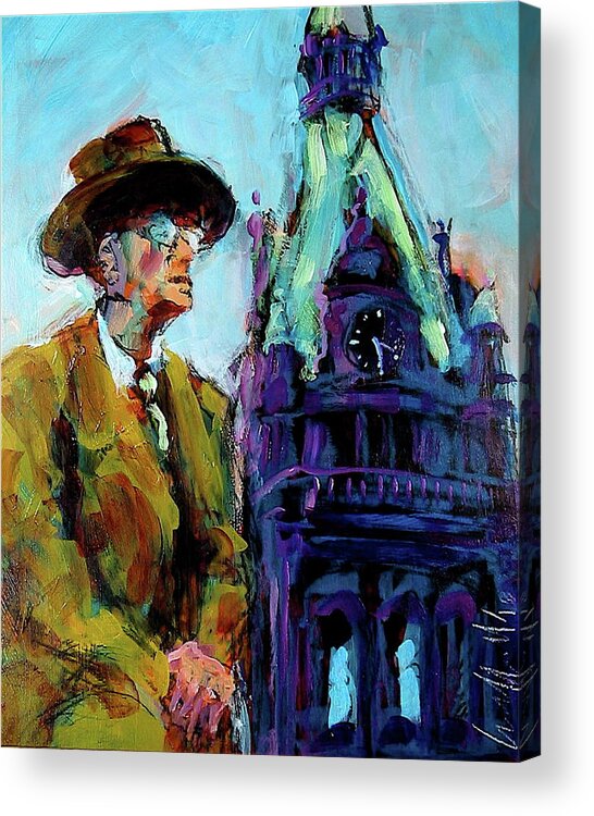 Painting Acrylic Print featuring the painting Frank Zeidler by Les Leffingwell