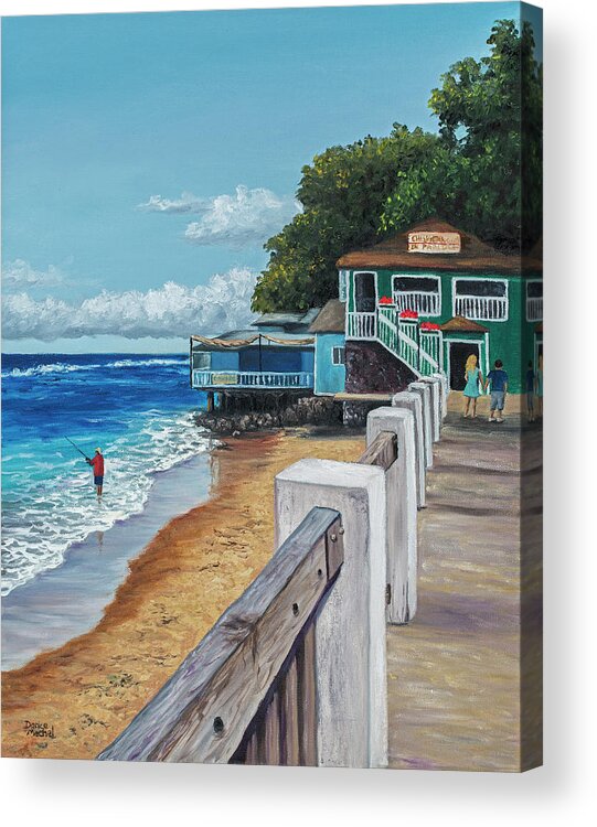 Landscape Acrylic Print featuring the painting Front Street Lahaina by Darice Machel McGuire