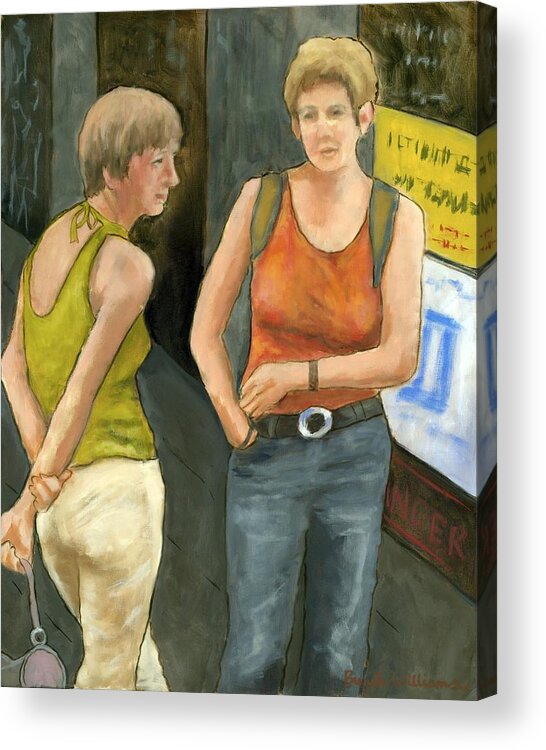 Figurative Acrylic Print featuring the painting Galway Afternoon by Brenda Williams