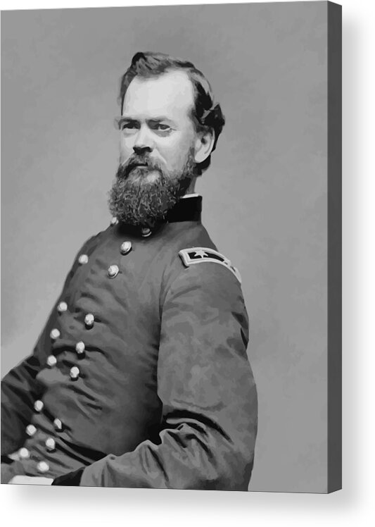 James Mcpherson Acrylic Print featuring the painting General James McPherson by War Is Hell Store