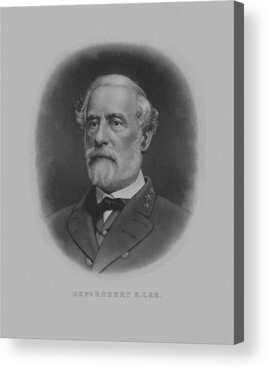 General Lee Acrylic Print featuring the painting General Robert E. Lee Print by War Is Hell Store