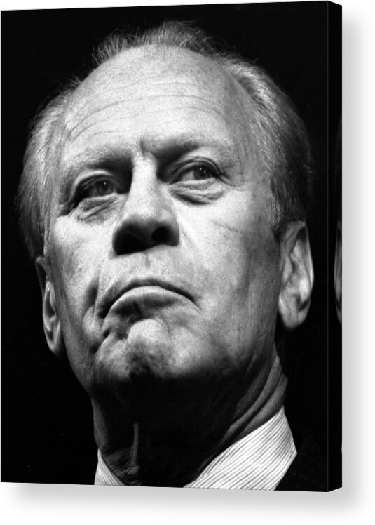 Portrait Acrylic Print featuring the photograph Gerald Ford by Jim Painter