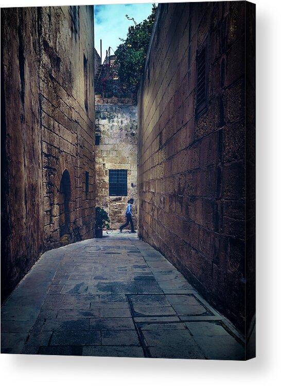 Malta Acrylic Print featuring the photograph Ghosts of Mdina I by Nisah Cheatham