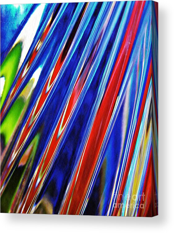 Glass Acrylic Print featuring the photograph Glass Abstract 785 by Sarah Loft