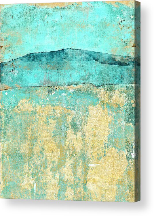 Abstract Acrylic Print featuring the mixed media Going Wherever It Leads by Carol Leigh