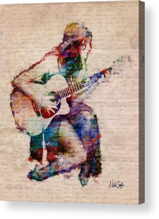 Gypsy Acrylic Print featuring the digital art Gypsy Serenade by Nikki Smith