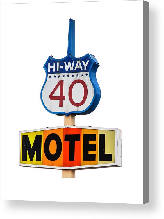 Motel Acrylic Print featuring the photograph Hi-Way 40 Motel by Rick Mosher