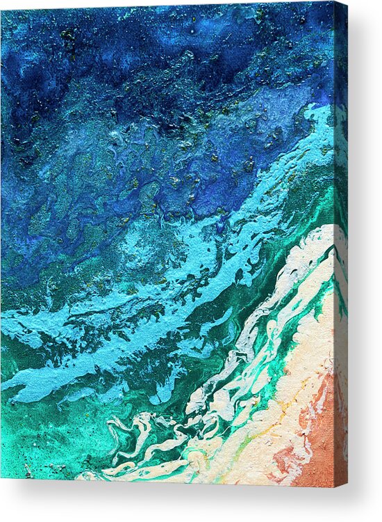 High Tide Acrylic Print featuring the painting High Tide by Patricia Beebe