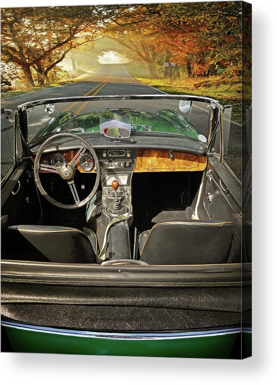 Cars Acrylic Print featuring the photograph Hit The Road by John Anderson