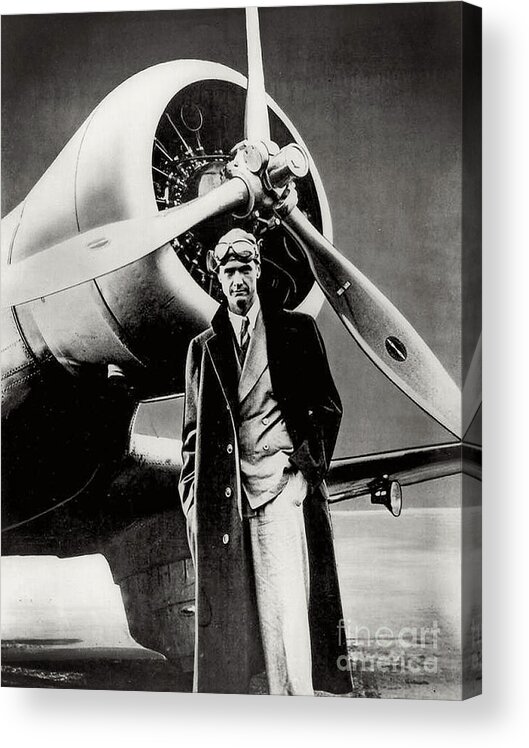 Howard Hughes Acrylic Print featuring the photograph Howard Hughes - American Aviator by Doc Braham