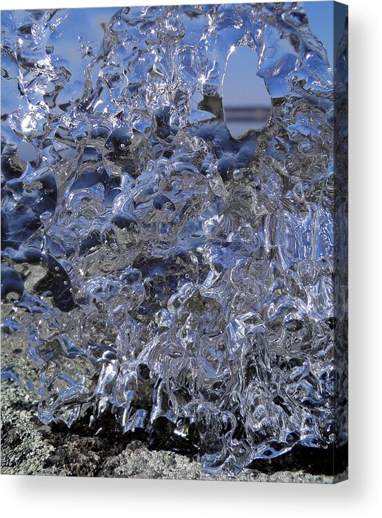 Beach Acrylic Print featuring the photograph Icy Beach View 1 by Sami Tiainen