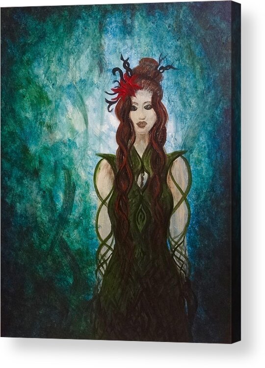 Infinity Acrylic Print featuring the painting Infinity Goddess by Michelle Pier