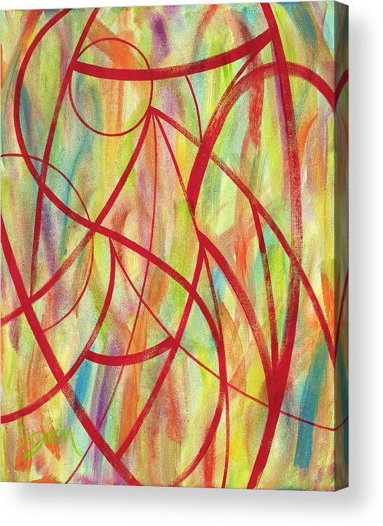 Inspiration Acrylic Print featuring the painting Inspiration by Darin Jones