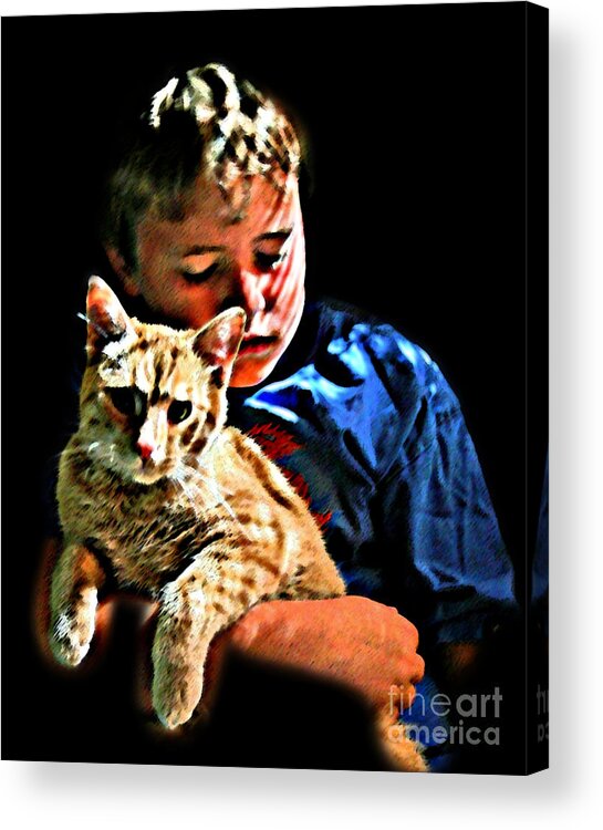  Acrylic Print featuring the digital art Jack n Ginger by Darcy Dietrich