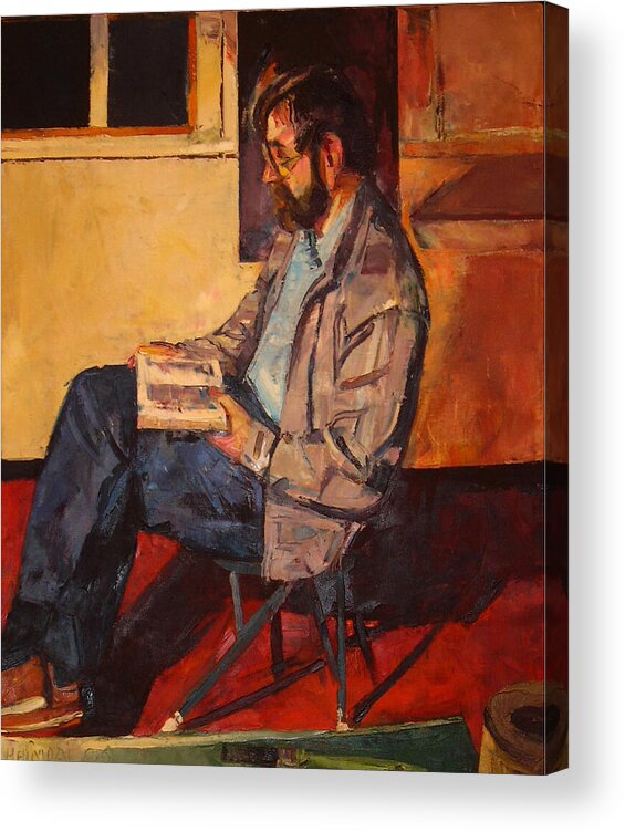 Portrait Acrylic Print featuring the painting Jack Rogers by Tim Heimdal