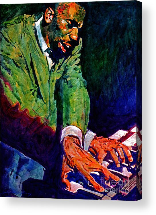 Jimmy Smith Acrylic Print featuring the painting Jimmy Smith Root Down by David Lloyd Glover