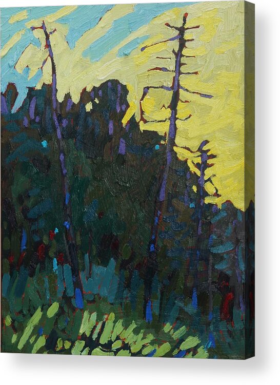 2006 Acrylic Print featuring the painting Killbear Lookout Point Sunrise by Phil Chadwick