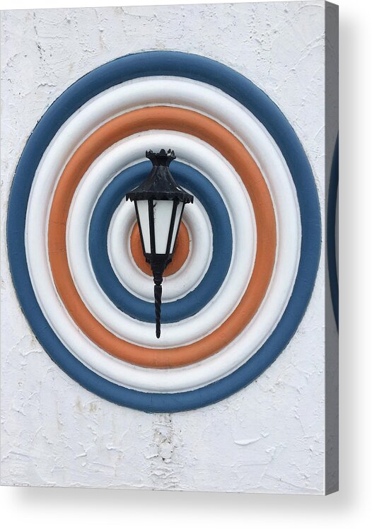 Light Acrylic Print featuring the photograph Lamp hits the Bullseye by Matthew Wolf