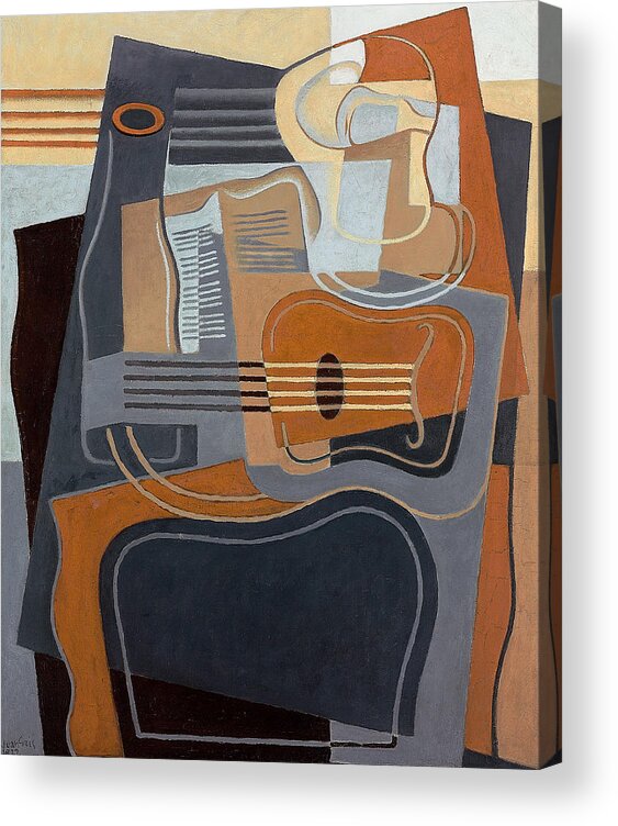 Abstract Art Acrylic Print featuring the painting Le Gueridon by Juan Gris