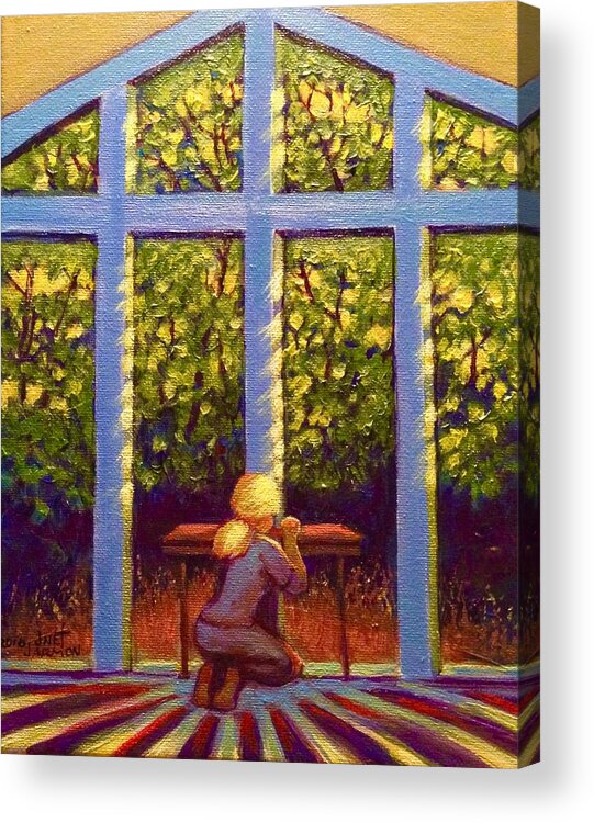 Prayer Acrylic Print featuring the painting Light Lit by Jeanette Jarmon