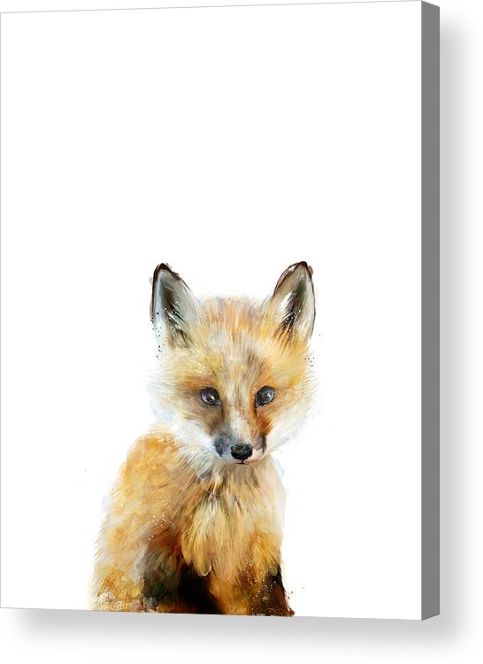 #faatoppicks Acrylic Print featuring the painting Little Fox by Amy Hamilton