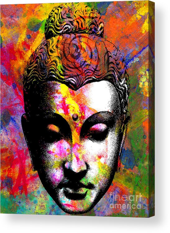 Ancient Acrylic Print featuring the digital art Mind by Ramneek Narang