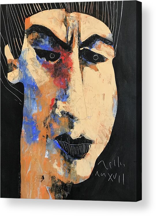 Acrylic Print featuring the painting MMXVII Expressions No 10 by Mark M Mellon