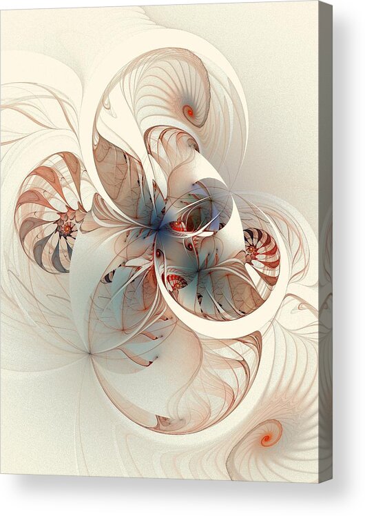  Acrylic Print featuring the digital art Mollusca by Amanda Moore