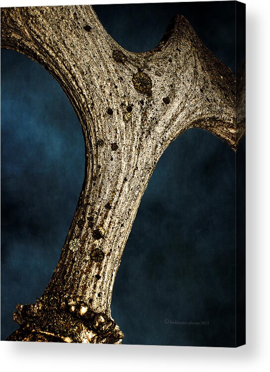 Moose Acrylic Print featuring the photograph Moose Horn Curves by Fred Denner