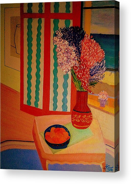 France Acrylic Print featuring the painting Bill OConnors Morning in Provence by Bill OConnor