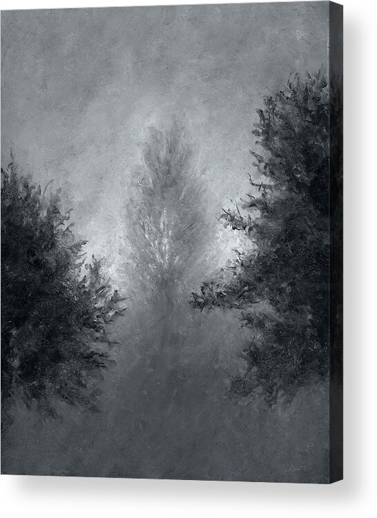 Landscape Acrylic Print featuring the painting Morning Mist 4 by Christian Klute