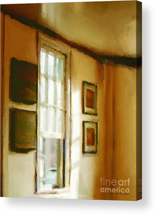 France Acrylic Print featuring the painting Morning Sun - Paris by RC DeWinter