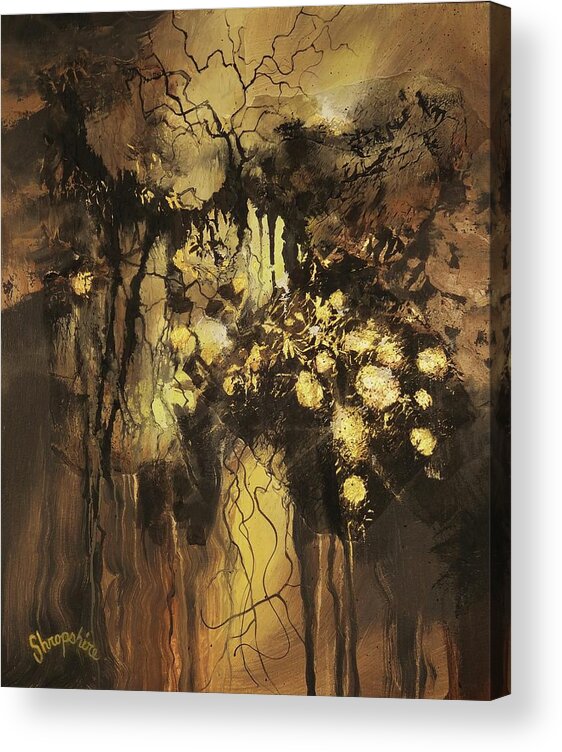 Abstract Acrylic Print featuring the painting Mother Lode by Tom Shropshire