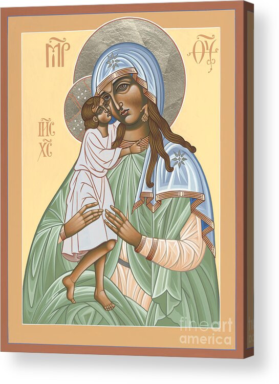 Mother Of God Acrylic Print featuring the painting Mother of God Seeker After the Lost 170 by William Hart McNichols