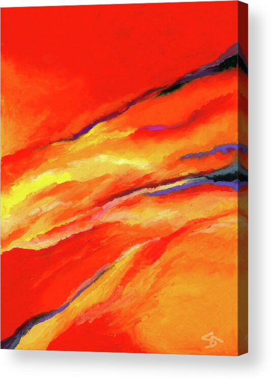 Abstract Acrylic Print featuring the painting Motivation by Stephen Anderson