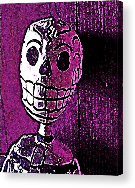 Skull Acrylic Print featuring the photograph Muertos 3 by Pamela Cooper