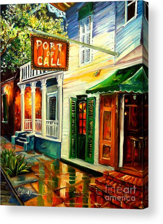 New Orleans Acrylic Print featuring the painting New Orleans Port of Call by Diane Millsap