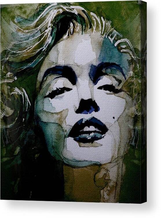Marilyn Monroe Acrylic Print featuring the painting No10 Larger Marilyn by Paul Lovering