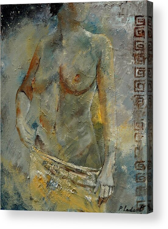 Nude Acrylic Print featuring the painting Nude 451140 by Pol Ledent