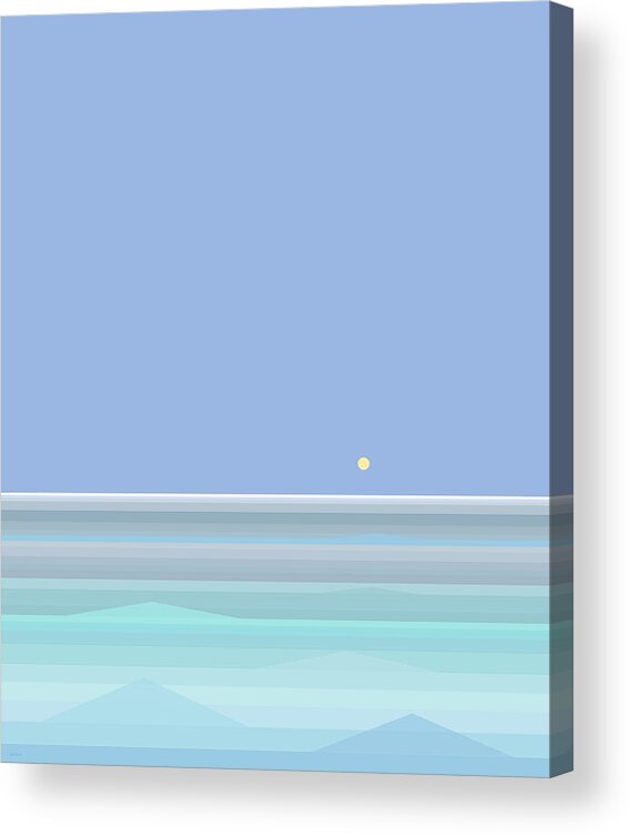 Ocean View Acrylic Print featuring the digital art Ocean View by Val Arie