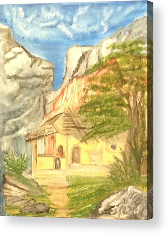 House Acrylic Print featuring the painting Old House by Suzanne Surber