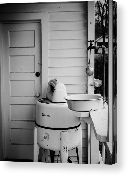  Acrylic Print featuring the photograph Old Maytag Washer by Rodney Lee Williams