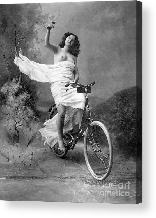 1900 Acrylic Print featuring the photograph ONE FOR THE ROAD, c1900 by Granger