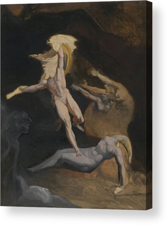 Perseus Acrylic Print featuring the painting Perseus Slaying the Medusa by Henry Fuseli